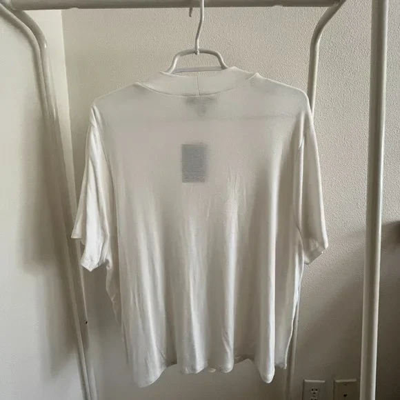 Forever 21 Plus Mock Neck Knit Crop Top — Ivory 2XL - Picture 3 of 7